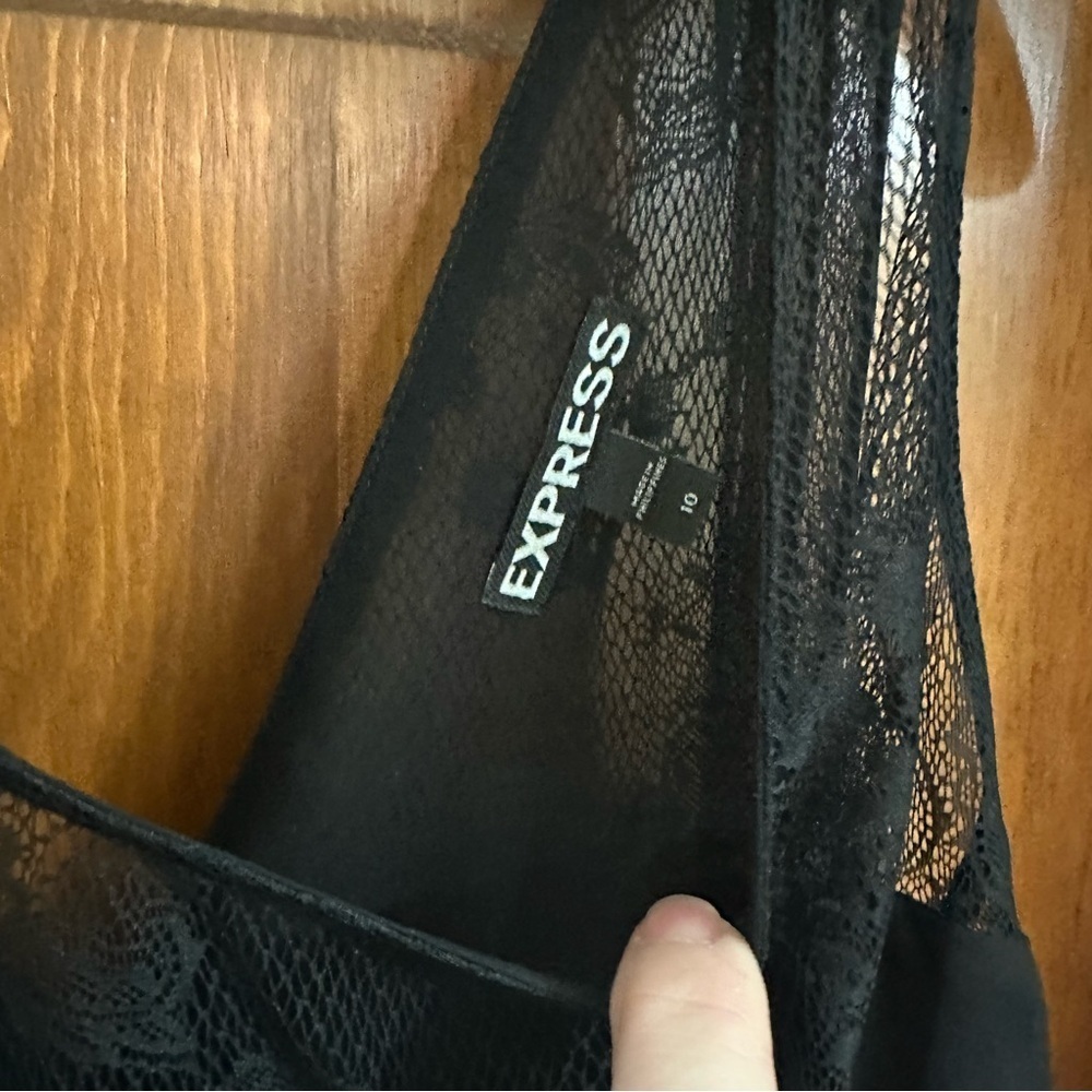 Express Chic Black Sleeveless Dress - Picture 2 of 5